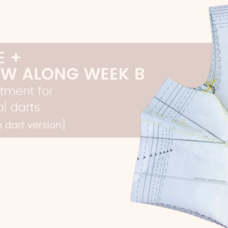 FBA Guide + Amelie Dress Sew Along Week B | Full Bust Adjustment on Non-Traditional Darts (Double Underarm Dart Version)