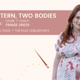 One Pattern, Two Bodies: Chalk & Notch Fringe Dress – Camilla’s Take